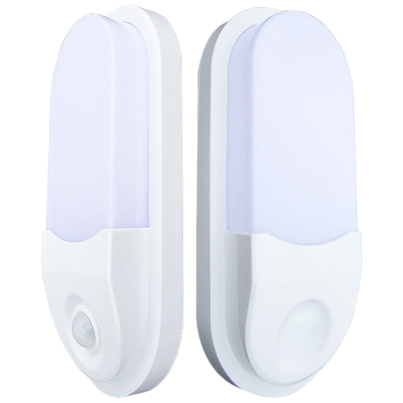 Biuyum Human Sensor LED Waterproof Slim Energy-saving High Brightness Stairway Corridor Wall-mounted Outdoor Light 12W White Light