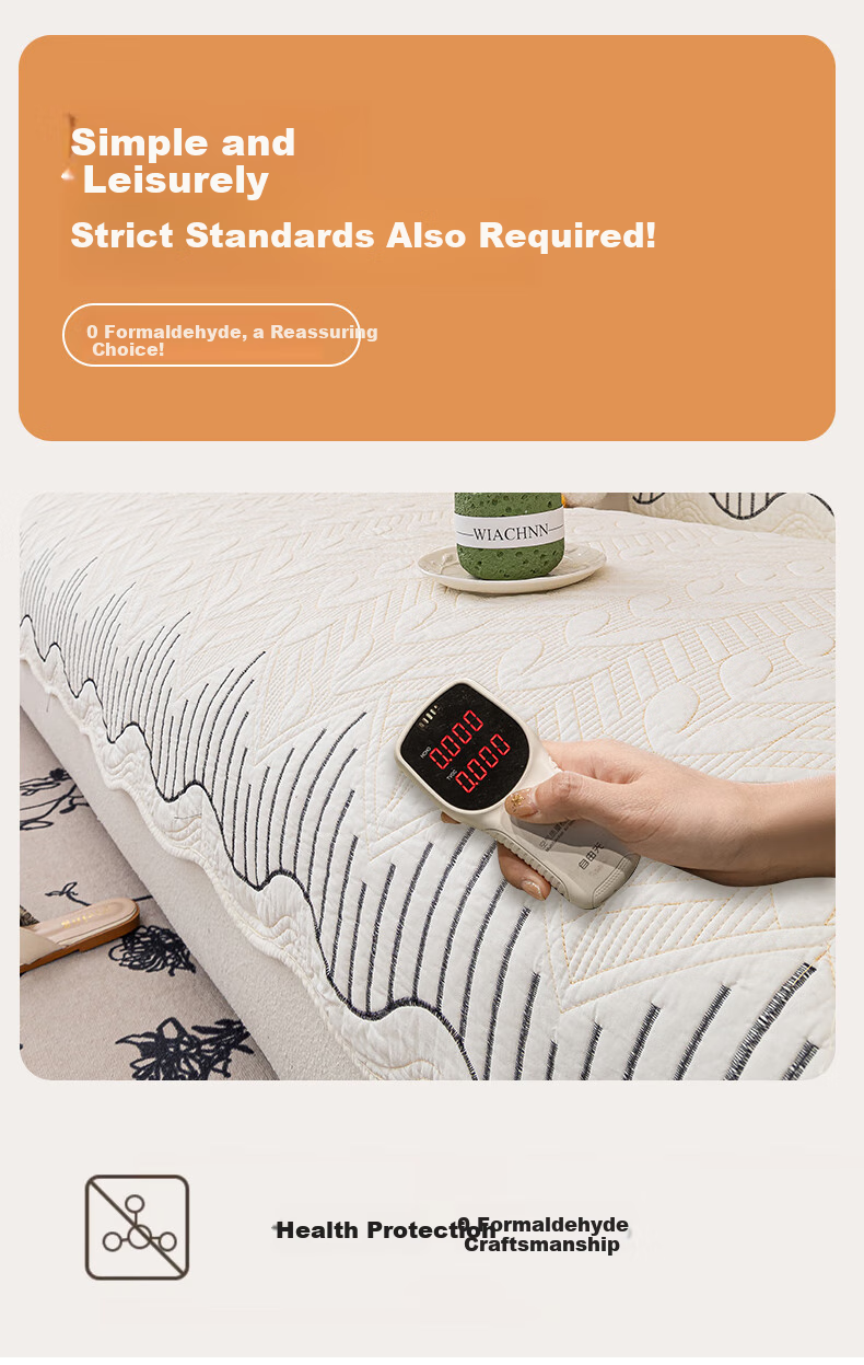 Wuyinliangpin Class A Maternity Sofa Cover, Pure Cotton Non-Slip 100% Cotton Sofa Slipcover Pad Towel, 90*160 Siji 10
