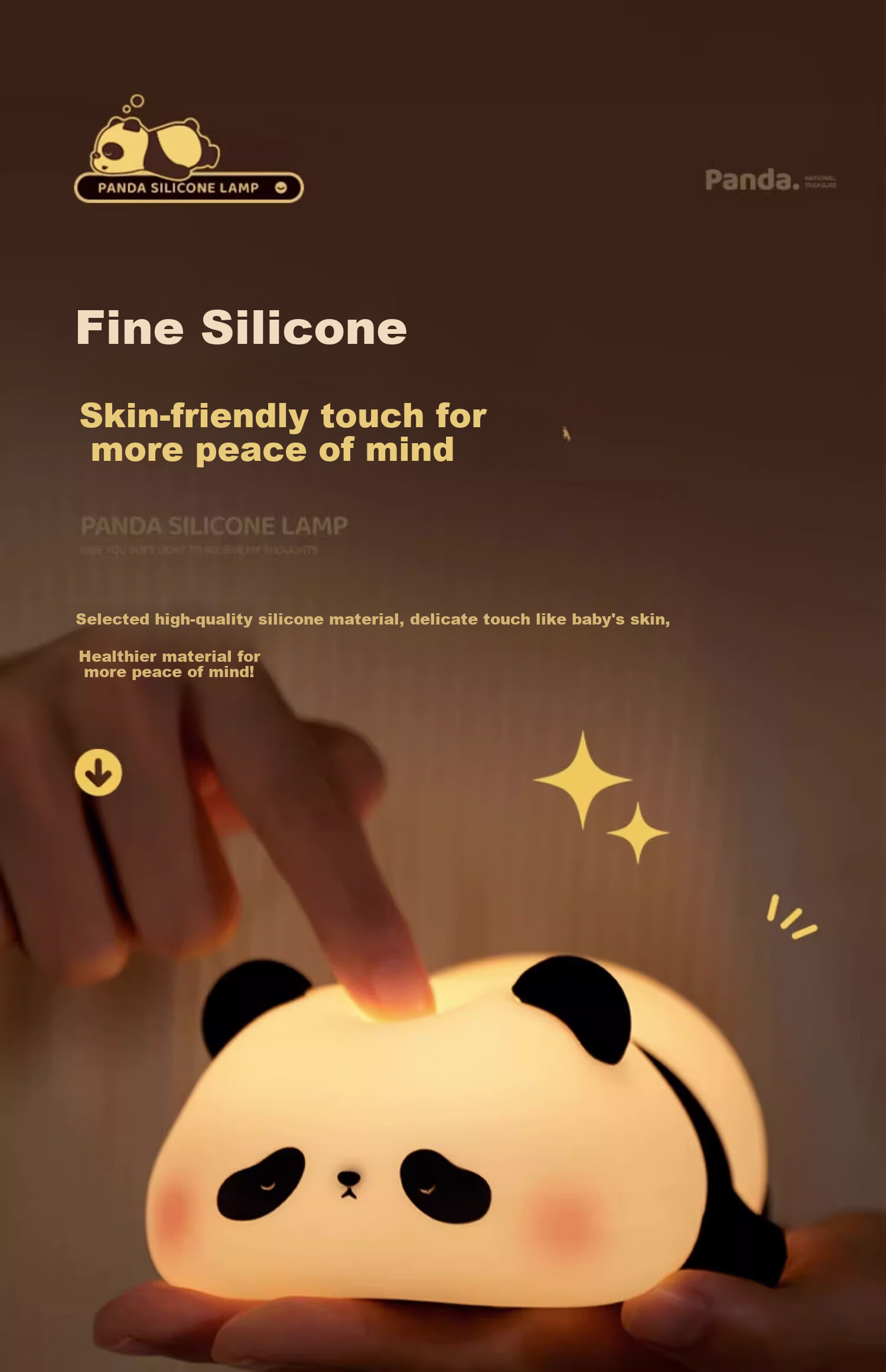 Kufire Night Light, Bedroom Sleep Lamp, Bedside Lamp, Children's Eye Protection, Baby Feeding Light, Tap Light, Practical And Stylish, Gift for Girls 15