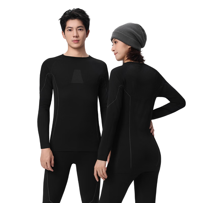 LangSha Ski Quick-Dry Thermal Underwear Set Unisex Functional Antibacterial Breathable Moisture-Wicking Autumn Top and Bottom Set 10A
