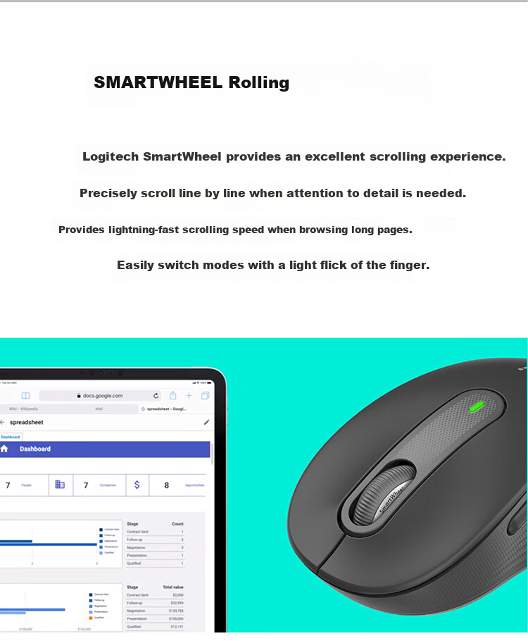 Logitech M650 Enterprise-Grade Wireless Bluetooth Dual-Mode Mouse for Apple And PC, Business Procurement Premium Series, Small And Medium-Sized Hand, Commercial Edition, Black M [Order Bonus] 2