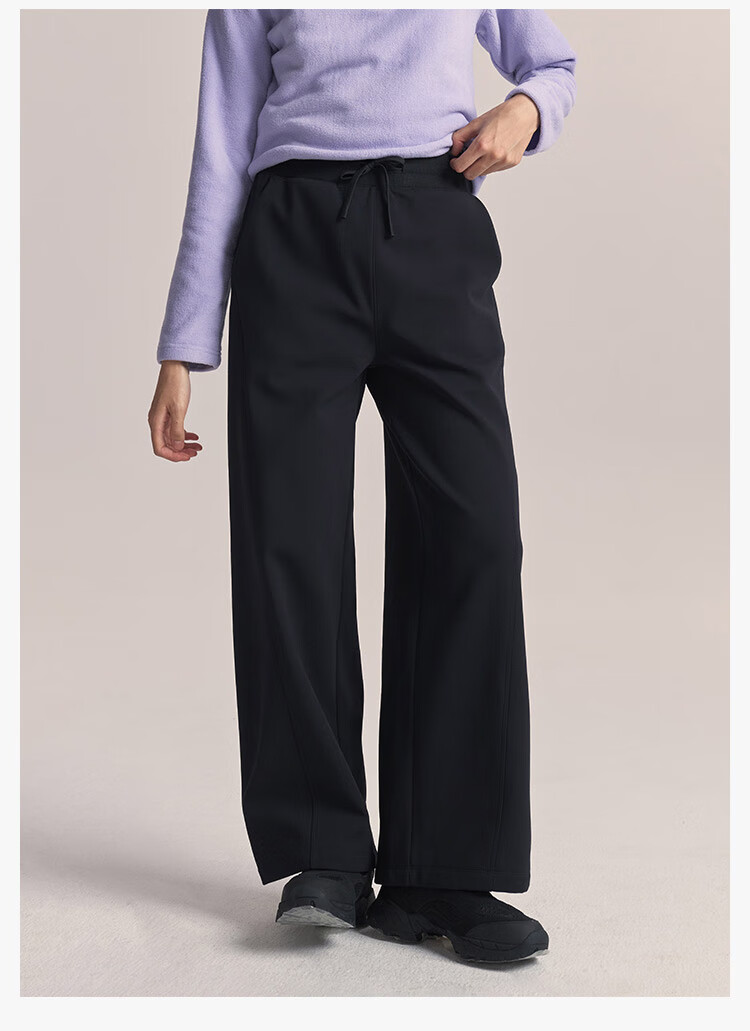 JD Original F4 Series Fleece Pants, High-Elastic Fleece-Lined Trousers for Women, Winter New Year Clothing, Cream Color, Size S 13