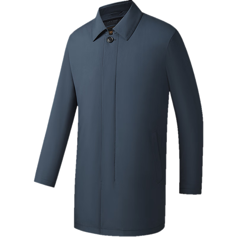 YOUNGOR Goose Down Liner 25th Anniversary Autumn Winter New Executive Business Lapel Down Coat Gray Blue 175/96A