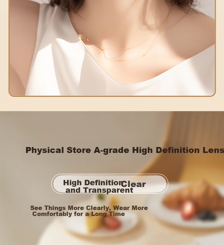 Molake German Imported Material Blue Light Blocking Reading Glasses for Women, Bifocal Ultra-Light Fashionable High-Quality Genuine Product Gift 4