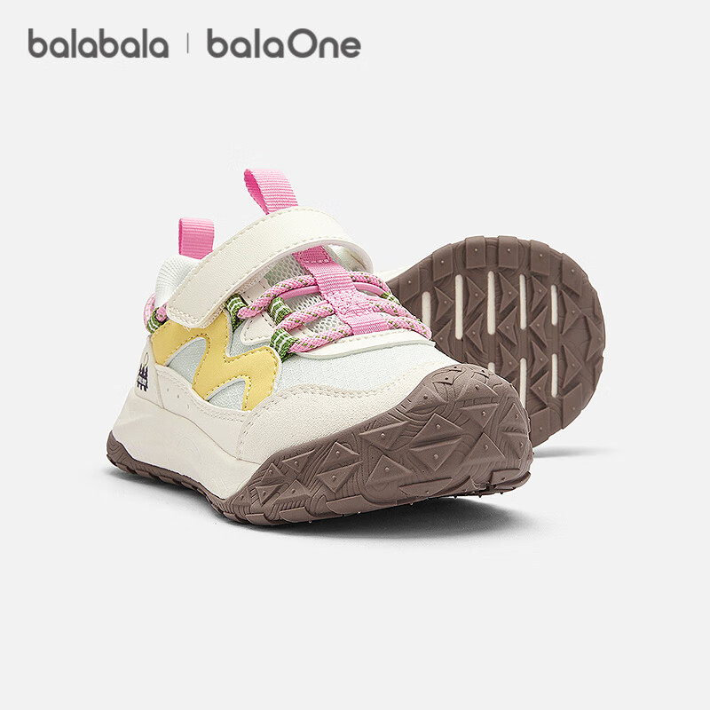 Balabala Kids Baby Toddler Walking Shoes Boys Girls 2026 Spring Autumn Non-slip Infant Outdoor Functional Shoes Red Trend