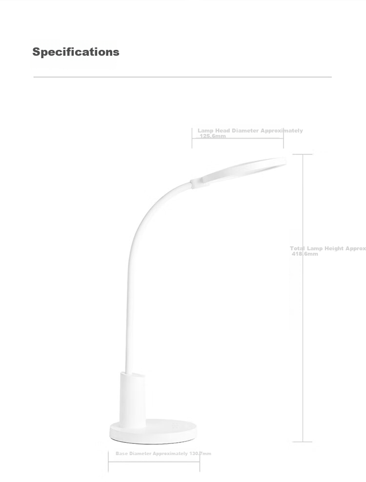 OPPLE AAAA-Grade Eye Protection Lamp, Professional Reading And Writing LED Desk Lamp for Students, Children, Home Study, Yuan Ya Model 8