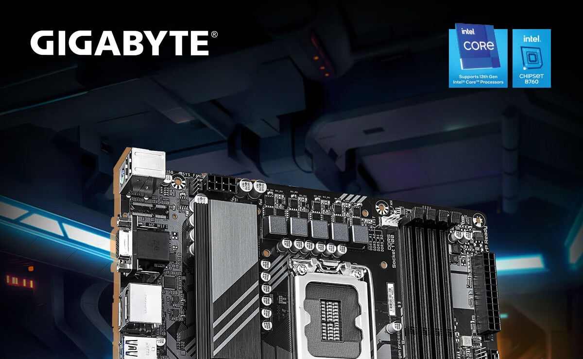 GIGABYTE B760M DS3H GEN5 Motherboard DDR5 Support for Intel LGA 1700 CPU 14600KF 12600KF 1