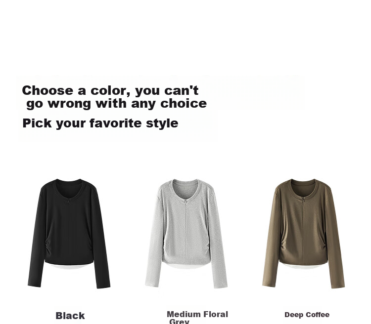 Semir Women's Long Sleeve T-Shirt Short Design Slim Fit Fake Two-Piece Autumn 2025 101525101003 Mall Version 17