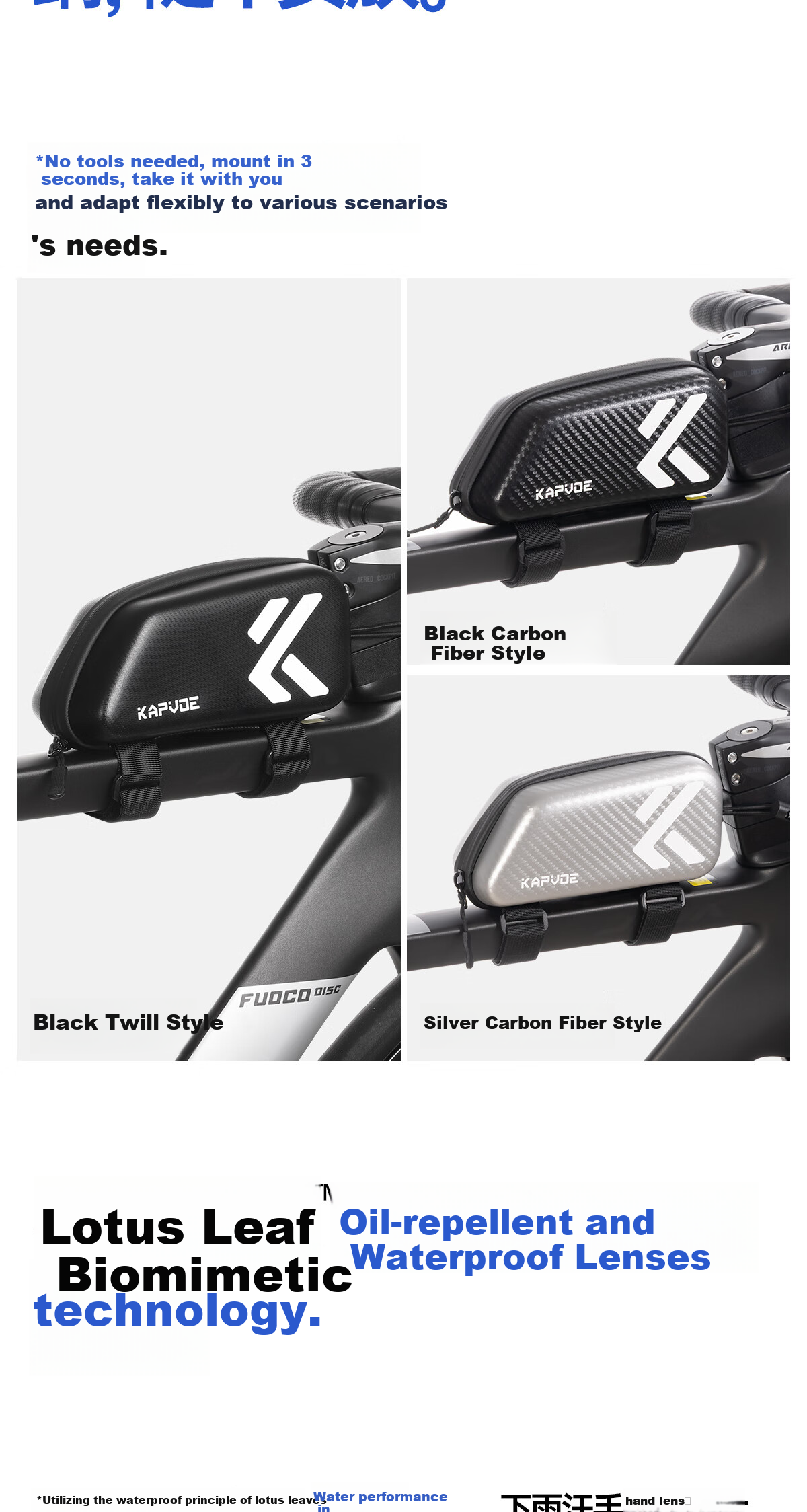 KAPVOE Hummingbird Carbon Fiber Film Photochromic Cycling Glasses, Day And Night Use, Outdoor Sports, UV Protection, Windproof, Sandproof Goggles 11