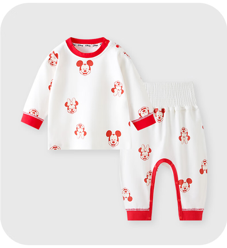 Disney Kids Cotton Pajamas Baby Autumn Long Johns Boys Girls Homewear Set Infant Clothes Spring Autumn 100 3