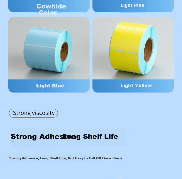 Surada 60x40mmx800 Colored Thermal Label Paper, Pink Thermal Paper, Colored Label Paper, Colored Thermal Printing Paper, Self-Adhesive Label Roll, BQ-0165 5