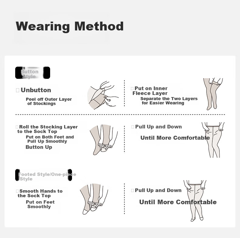Guniangjia Double-Layer Detachable Pantyhose for Women, Autumn And Winter Base Layer Leggings, Natural Skin Tone Socks, Warm Fleece-Lined, Plus Size 34