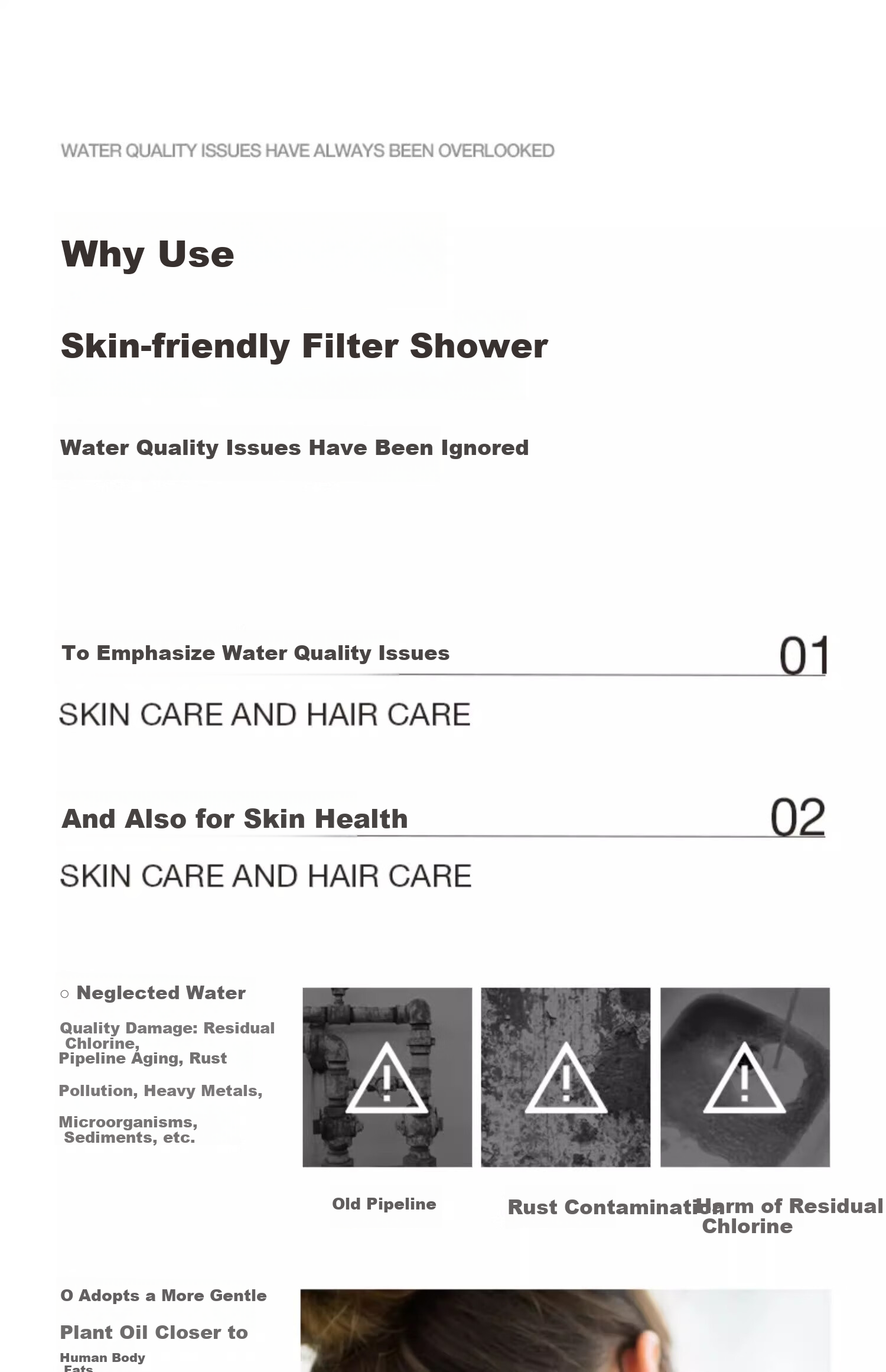 LALAPERCARE Shower Filter, Imported from Korea, Household Chlorine Remover, VC Plant Extract Fragrance, Bathing Shower Head Water Purifier, Ocea 8