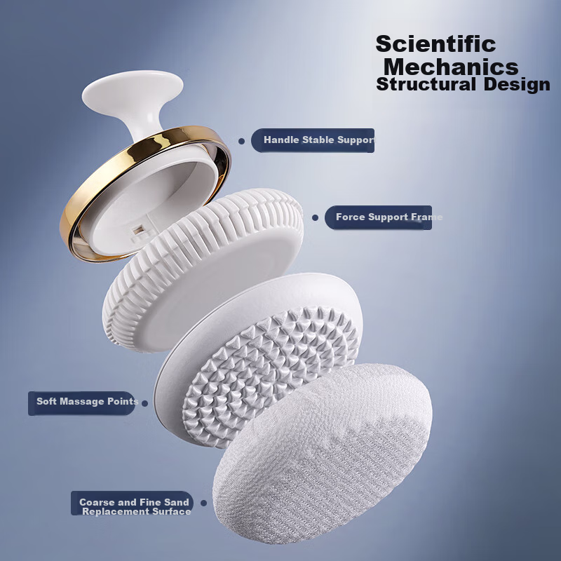 Creative Art Exfoliating Washcloth, Painless Bath Scrubber, Powerful Mud Removal Tool for Back, Coarse And Fine Sand Scrubbing, Bathing Aid for Men And Wome