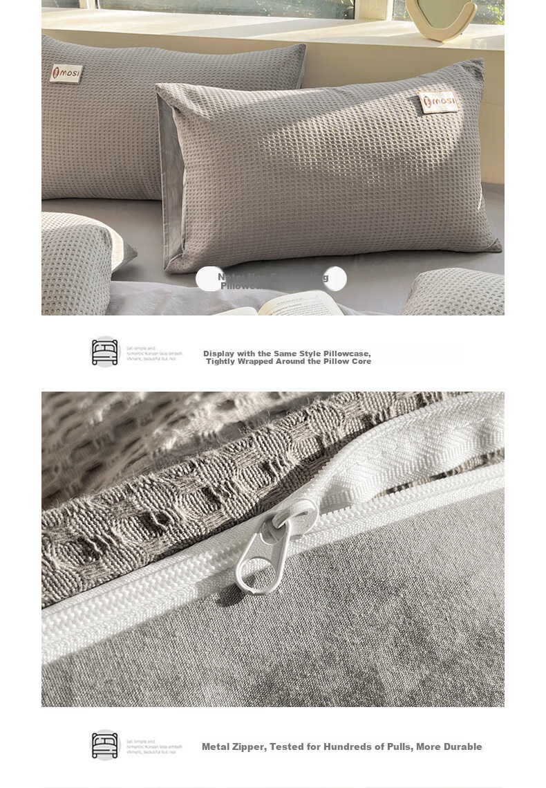 Wuyinliangpin Huafuge A-Grade 60S Pure Cotton Four-Piece Bedding Set, All-Cotton Bed Sheet And Duvet Cover, for 1.5/1.8 Meter Beds 7