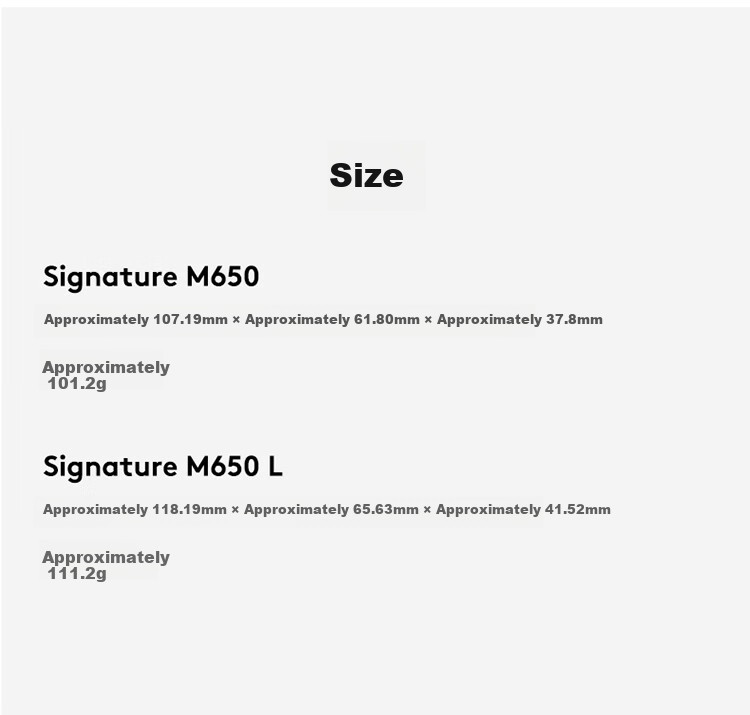 Logitech M650 [Enterprise Grade] Wireless Bluetooth Office Mouse for Men And Women, Dual-Mode Small to Medium Hand Optimal Series with Logi Bolt Receiver, Black M [Single Order Discount] 11