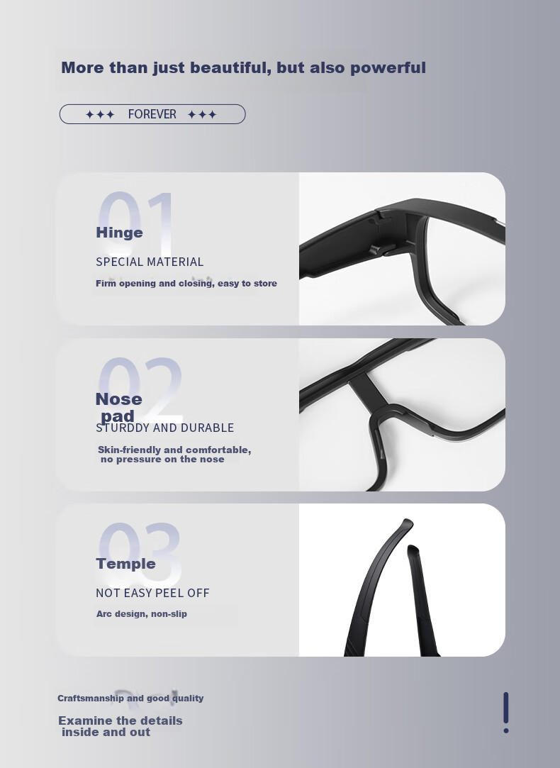 FOREVER Cycling Glasses, Large Frame for Myopia, UV Protection, Windproof, Dustproof, Day And Night Use, Protective Eyewear 12