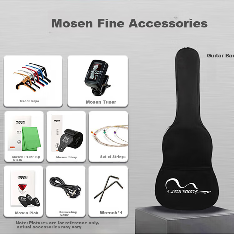 MOSEN MS-SS60BK Electric Guitar, ST Model with Tremolo Bar, Single-Coil Beginner Entry-Level Electric Guitar, Elegant Black 2