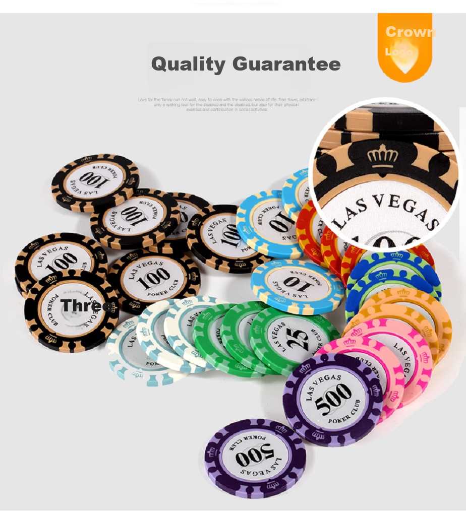 Shangkechengpin Poker Chip Set, 200 Clay Poker Chips in Aluminum Box, Texas Hold'em Poker Chip Set 3