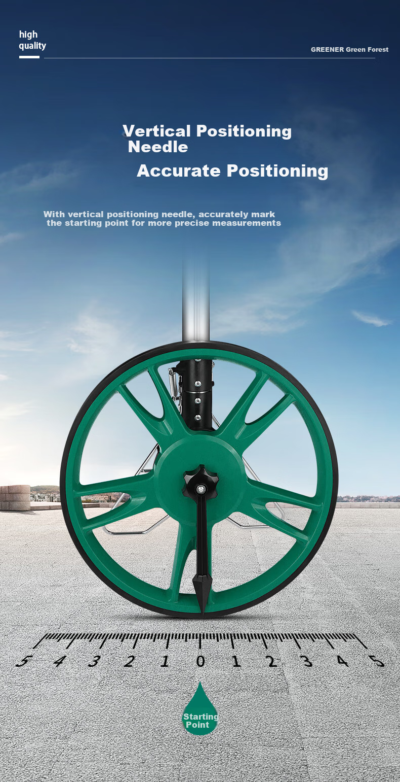GREENER Measuring Wheel, Roller Ruler, Distance Measuring Wheel, Electronic Digital Display Large Wheel 50cm 6