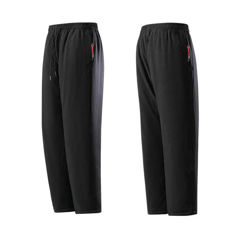 LangSha Thermal Pants Lamb Fleece Lined Thickened Winter Warmth Unisex Windproof Waterproof Outdoor Snow Pants Insulated Fleece Cotton Trousers