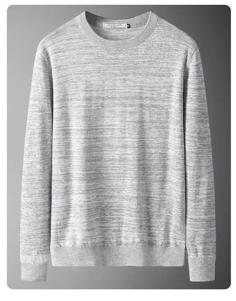 JEANSWEST Men's Sweater Autumn Winter Fashion Casual Comfortable Crew Neck Pure Cotton Youth Thickened Warm Knitwear 7