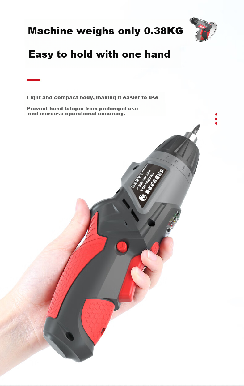 Delixi Electric Cordless Mini Screwdriver 3.6V Foldable Rechargeable Lithium Battery Electric Screwdriver for Home Use 11