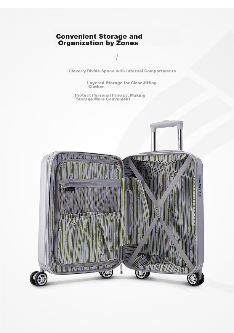 Diplomat 24-Inch Expandable Luggage Suitcase with Wheels And Password Lock for Men And Women Travelers TC-6673 5