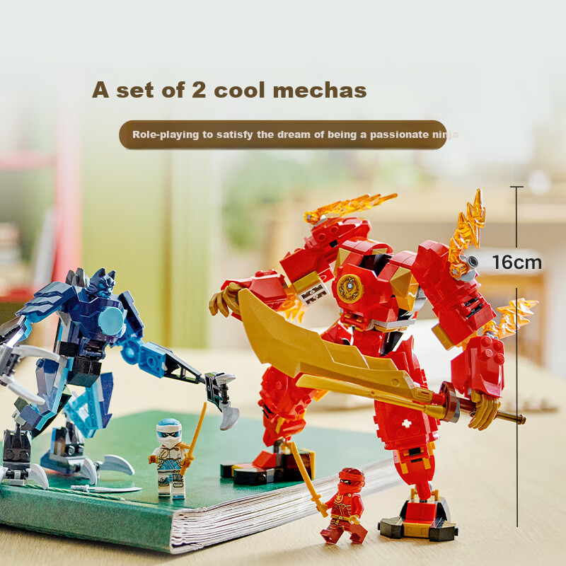 LEGO Building Blocks Naruto 71808 Kai's Element Mech, Boys And Girls Children's Toy, Birthday Gift, Home Decoratio