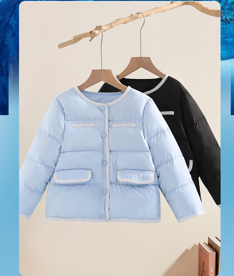 Disney Lightweight Down Jacket Kids Boys Girls Autumn Winter 2025 Short Children's Baby Down Coat 1