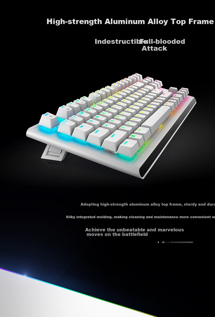 Alienware AW420K Wired Gaming Mechanical Keyboard with Red Switches, RGB Lighting, 87 Keys, TKL Layout, Fully Programmable, Holiday Gift, Black 17