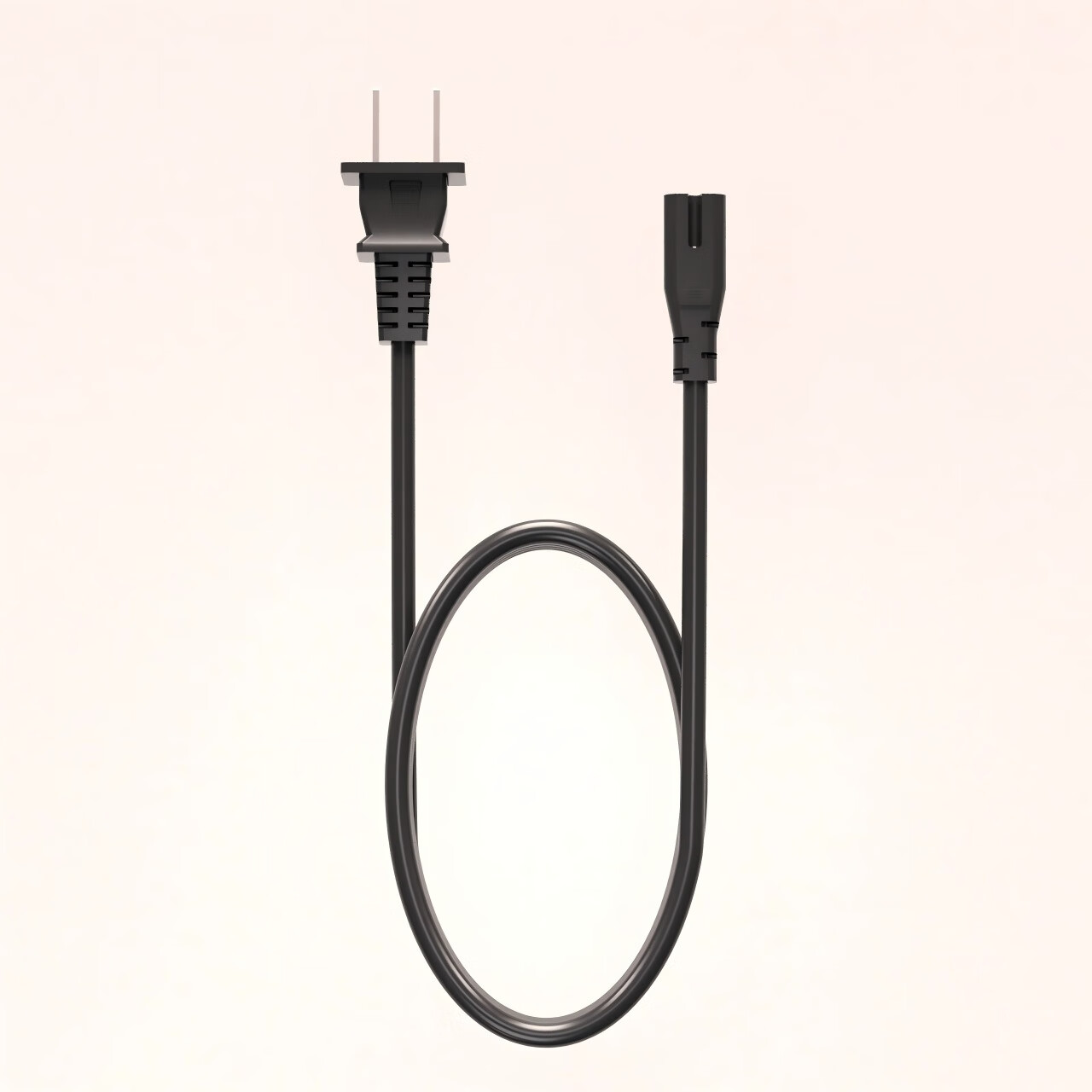 Green Effect National Standard Two-Prong Figure-8 Power Cord Compatible with Printers, Digital Cameras, Chargers, Microsoft Laptop Chargers, Desk Lamps, Speakers, PS4/5 Console Power Cable 6
