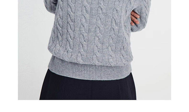 NaviKeel Italy Small Sailboat Women's 100% Wool Cable Knit Cardigan Sweater Jacket 2334094512 Light Gray M 79