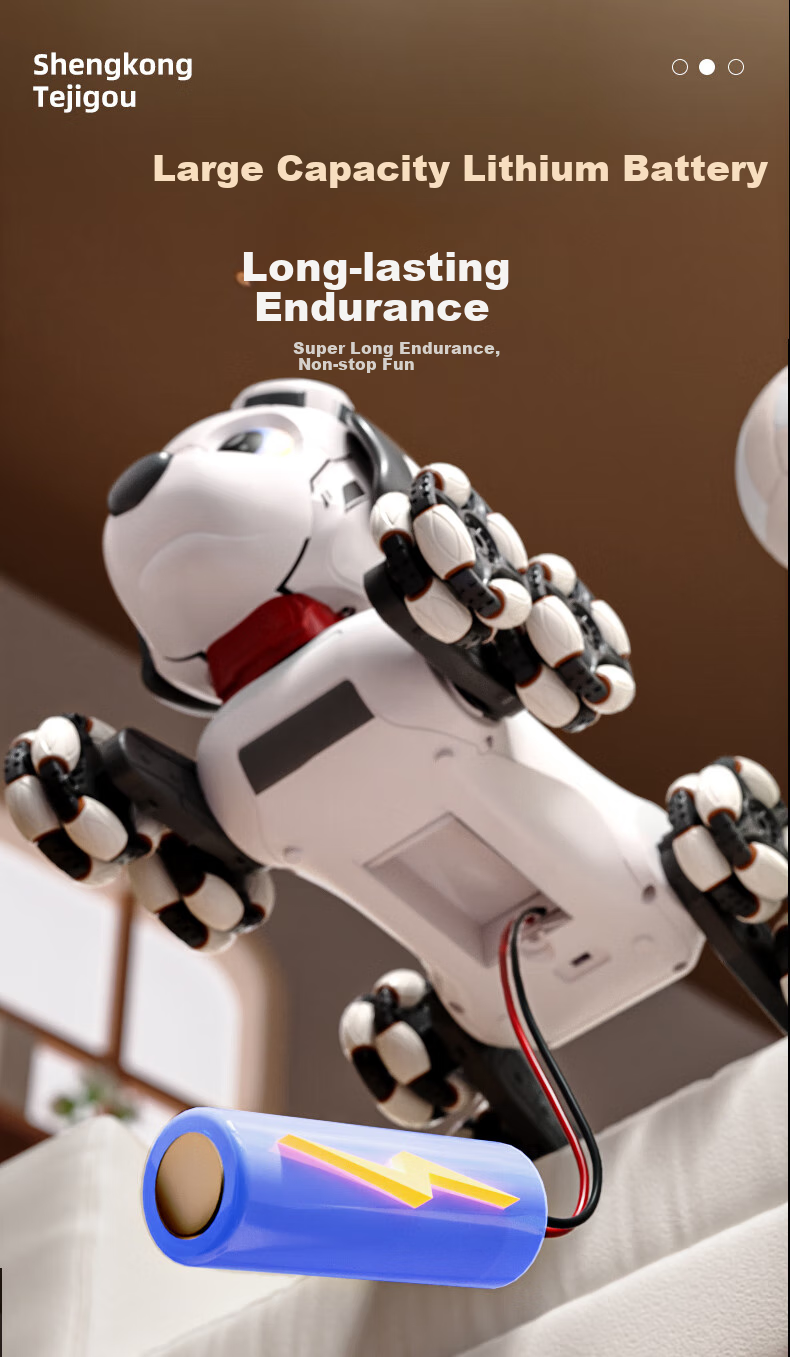 Aomengxing Children's Remote Control Robot Dog, AI Intelligent Toy, Boys' Remote Control Car, Transforming Robot, Birthday Gift 10