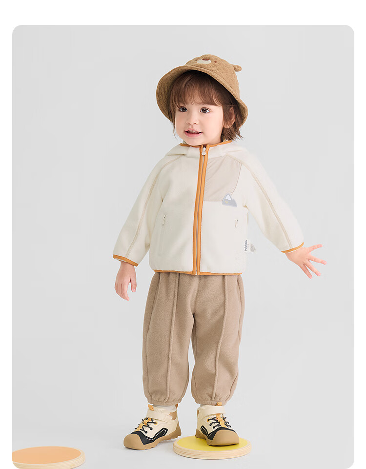 Balabala Kids Fleece Two-Piece Set for Boys and Girls 2025 Autumn Winter Anti-Static Cute Children's Clothing 208425104203 3