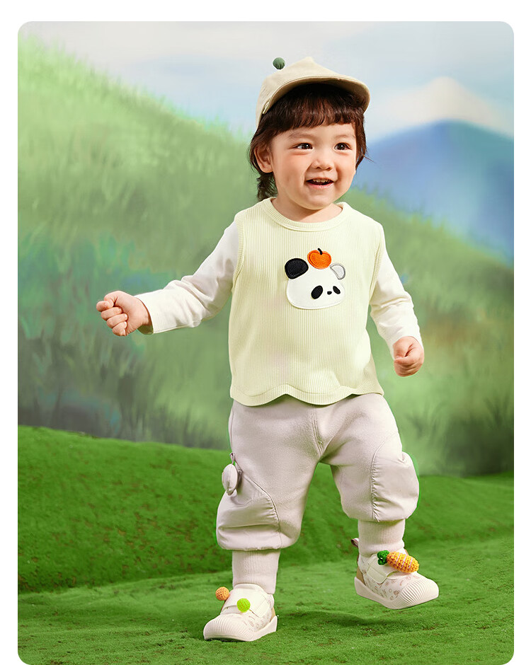 Balabala BalaOne Baby Vest Autumn Wear Cute Fashionable Boys Girls Innerwear Top 12