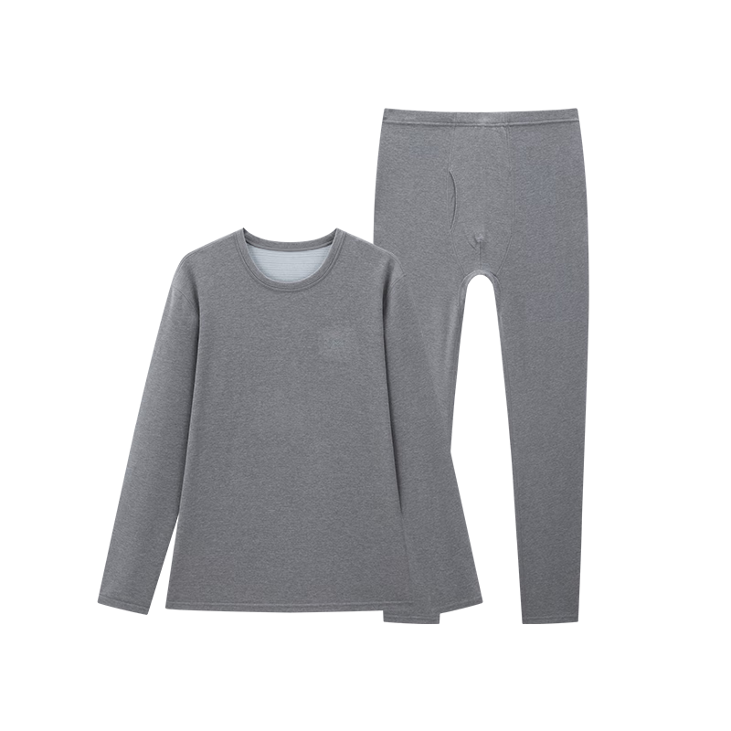 Miiow Men's Cashmere Cattail Graphene Thermal Underwear Set 2025 Autumn Winter New Edition Top and Bottom Set