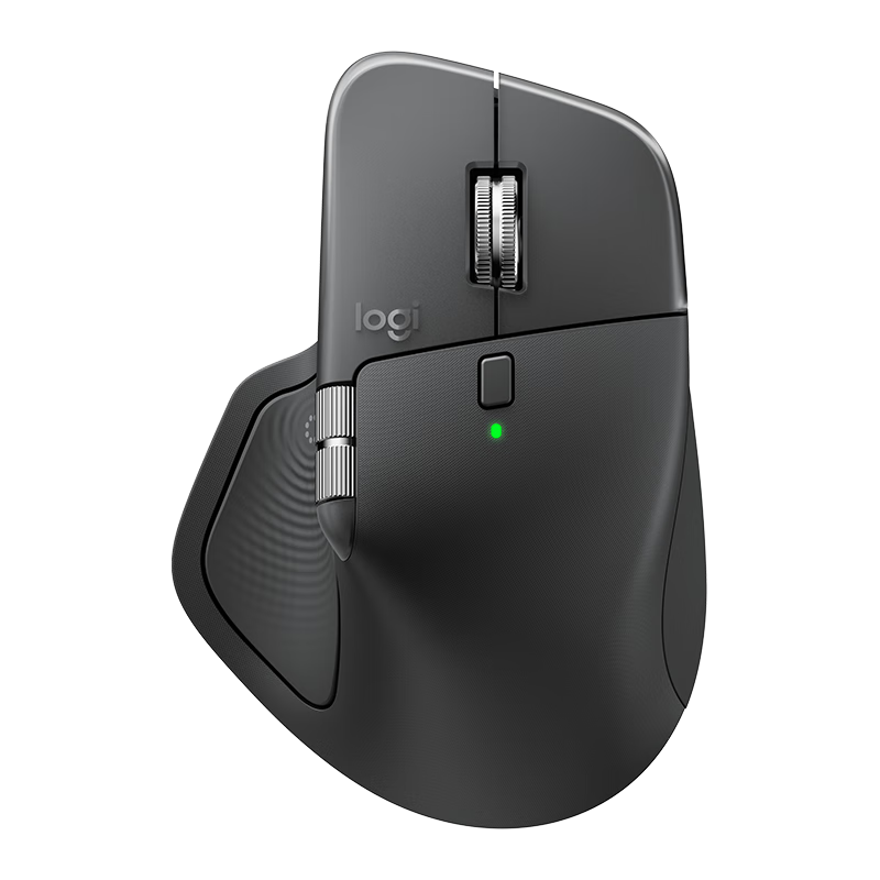 Logitech MX Master 4 High-Performance Wireless Bluetooth Mouse Office Mouse Silent Mouse Upgraded Version Graphite Black with Wireless Receiver