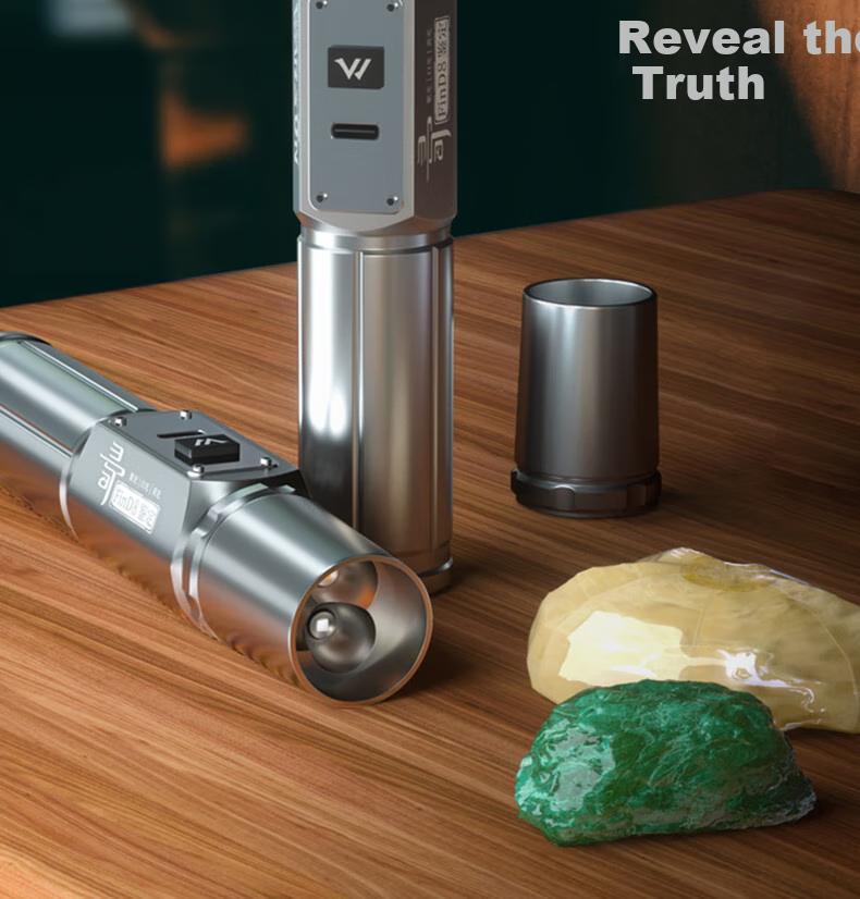 WARSUN FIND8 Jade Flashlight, High-Intensity Purple Light, Professional Three-Light Source for Jade And Jewelry Inspection, 365nm LED Lamp 2