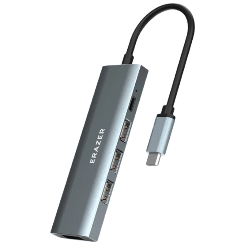 Lenovo Ecological Brand Yinenzhe Type-C Expansion Dock, USB-C 3.0 Hub Splitter, Metal Adapter for Laptops, IPad Tablets And Computers