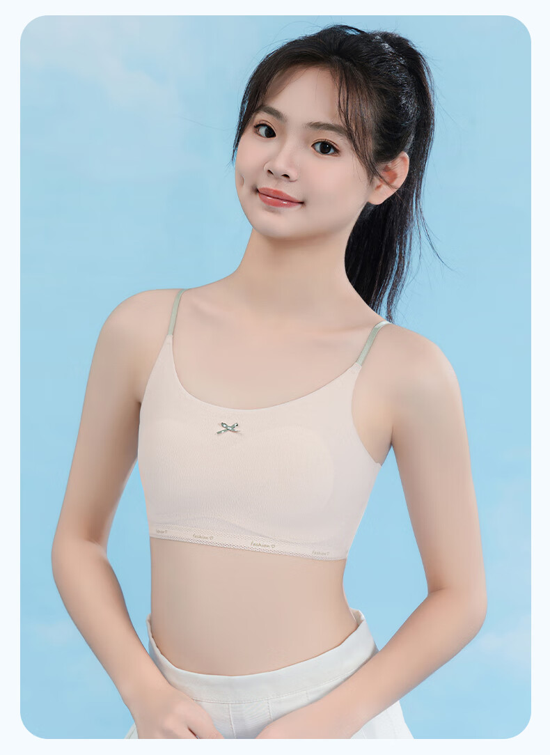 GUJIN Girls' Developmental Underwear Camisole Vest for Elementary and Middle School Girls, Large Kids' Children's and Teen Girls' Bra 1