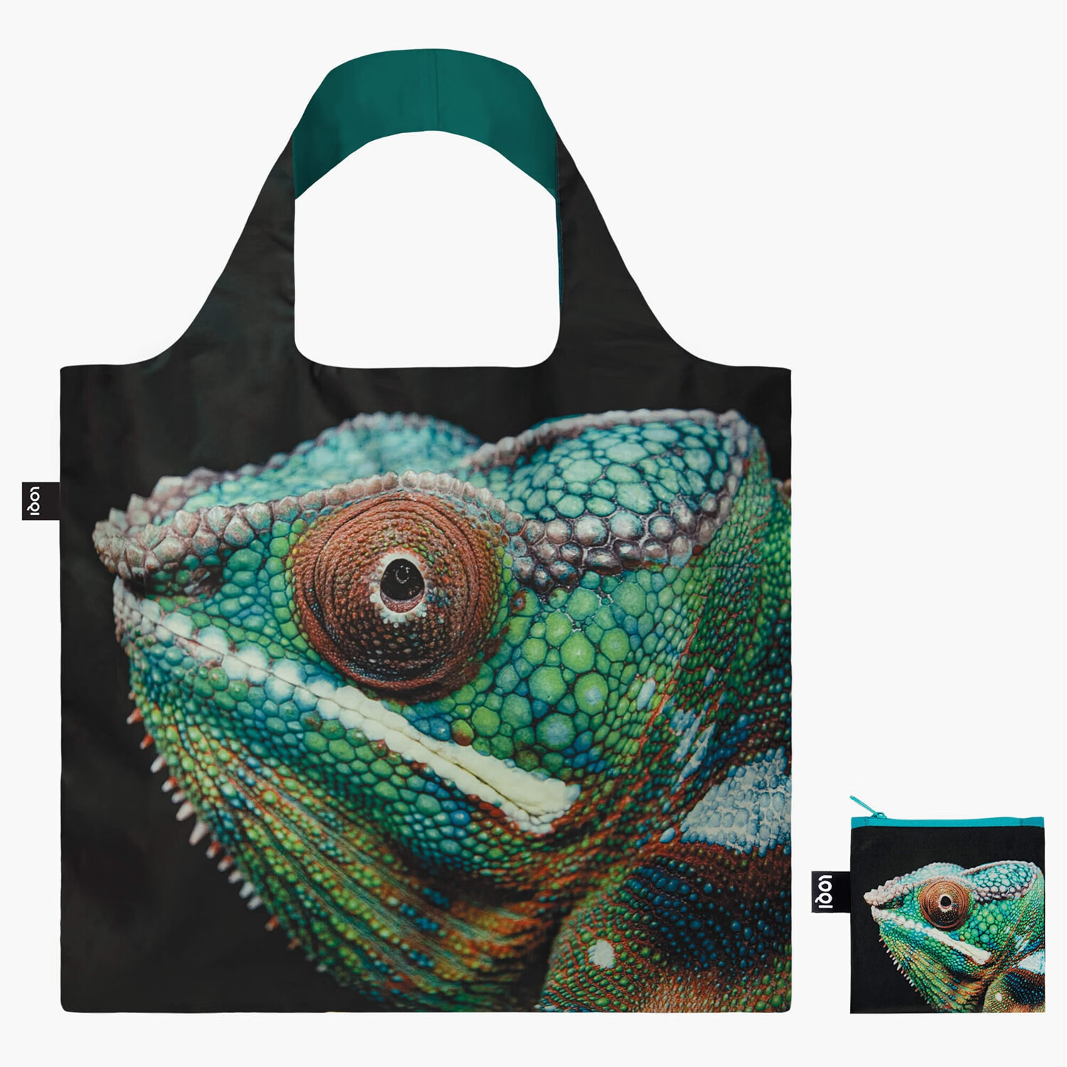 LOQI National Geographic Co-Branded Animal Pattern Lightweight Foldable Eco-Friendly Large Shopping Bag Shoulder Bag 50*42cm