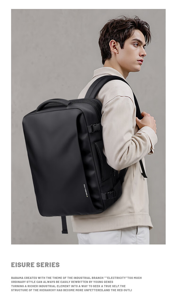 GOLF Backpack for Men, Travel Backpack with Multiple Compartments, Wet And Dry Separation, Business Trip Backpack, 17.3-Inch Laptop Bag, Student Schoolbag 2