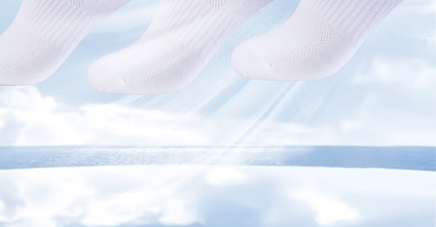 Li-Ning 3 Pairs Short Sports Socks Unisex Running Socks Summer Youth Cotton Sweat-Absorbent Breathable White XL 20