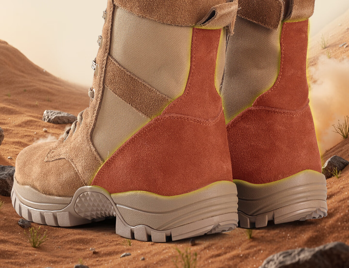 3515 Training Boots New Style Brown Combat Boots Outdoor Desert Boots Suede Leather Hiking Boots Four Seasons Single Shoes Size 39 4
