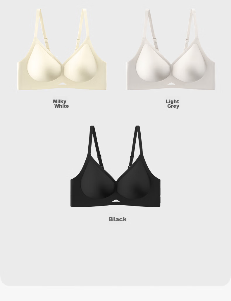 Duoduomian Seamless One-Piece 3D Push-Up Bra for Women, Side Support, No Bulge, Breathable Brassiere, Skin Color, Size L 13