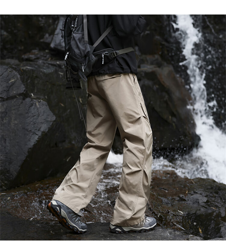 JEEP Men's Outdoor Functional Cargo Casual Pants Spring Tactical Sports Pants Black XL 7