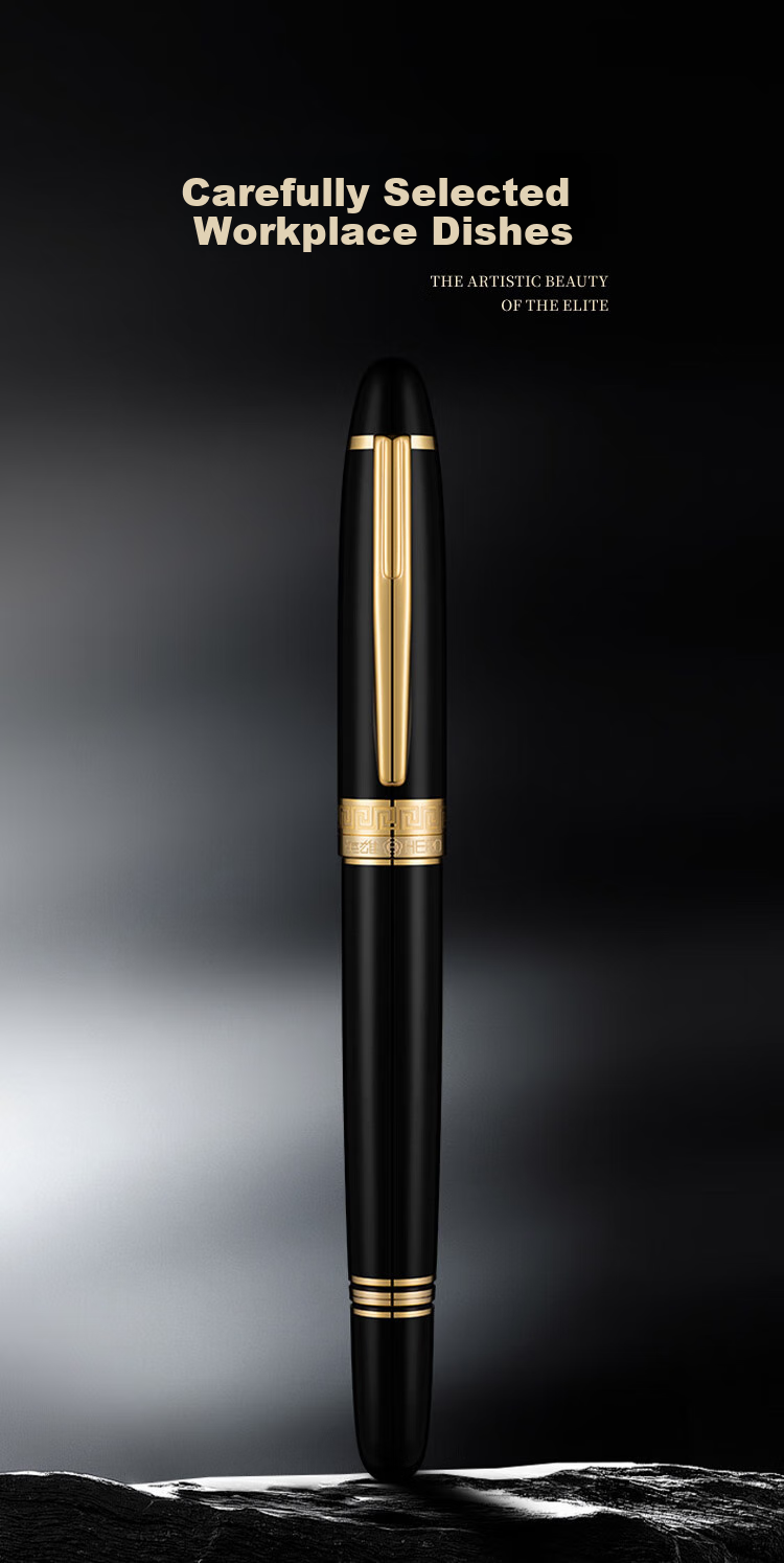 HERO Fountain Pen And Signature Pen, H708 Series 10K Gold Pen, Mid-Autumn Festival, National Day, Birthday Gift, High-End Business Stationery Gift, Classic Gift Box 5
