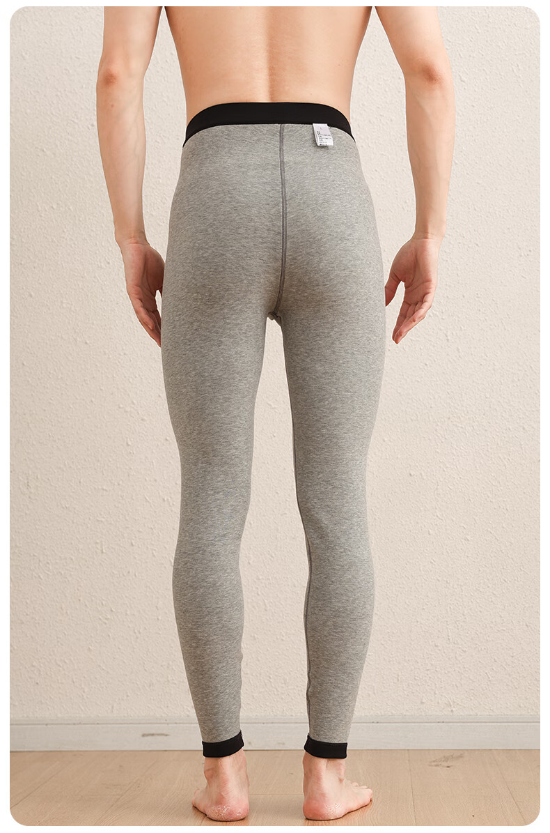 Dindingsheep 25 Autumn Winter New Cashmere Thermal Pants Thick Men's Autumn Trousers Heating Cold-Proof Black Base Layer Windproof Pants 9