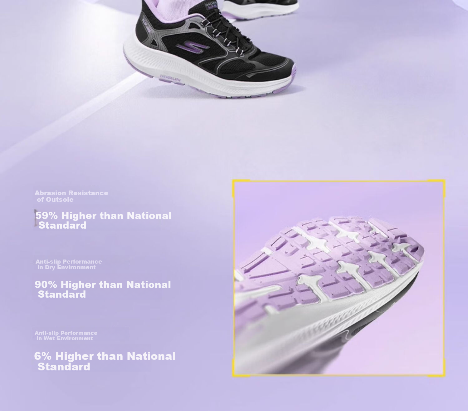 Skechers, Skechers Self-Operated Yunyue Sneakers, Children's Professional Shock-Absorbing Running Shoes, Big Kids' Sports Shoes, 303985L 12